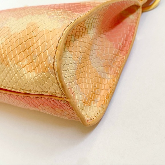 HAMMITT LOS ANGELES CORAL PINK GOLD HIMALAYAN SNAKE TONY CROSSBODY PURSE - Picture 7 of 15